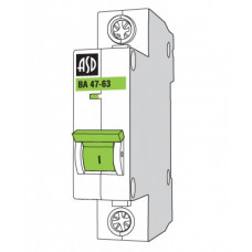 Автоматический выключатель ASD, 1 Полюс, 20A, Ха-ка С.